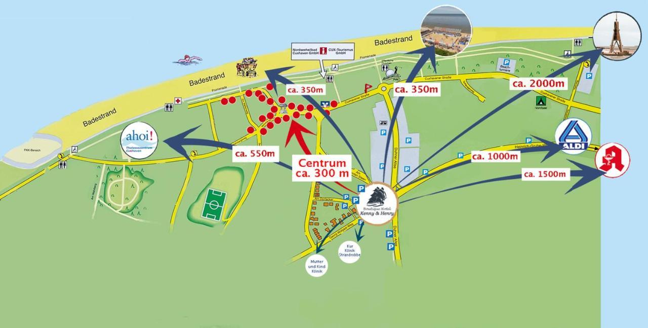 Hotel Kenny & Henry Cuxhaven Bagian luar foto